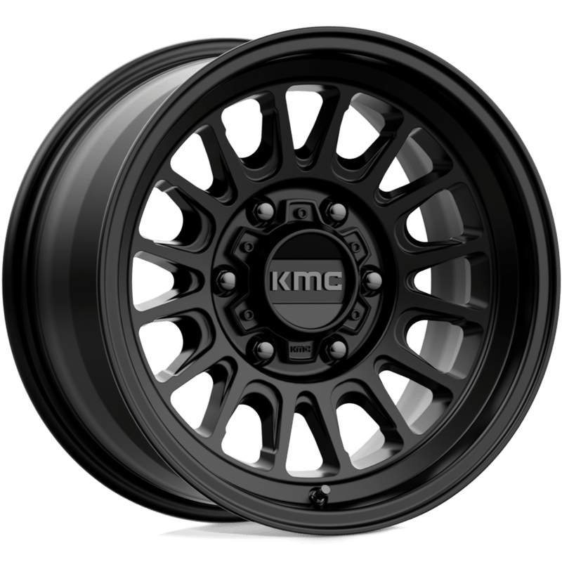 KMC KM724 Impact OL Satin Black - 17x8.5 | +0 | 6x139.7 | 106.1mm - Wheel Haven