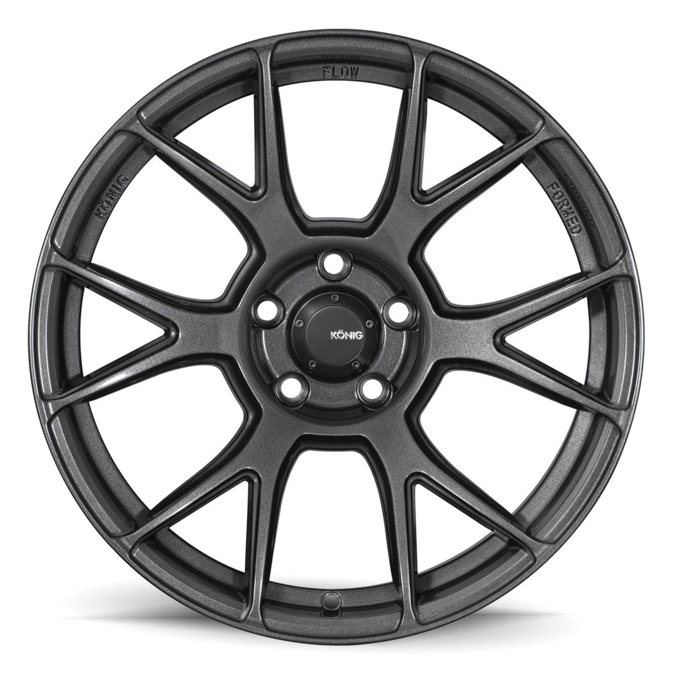 Konig Ampliform Dark Metallic Graphite - 20x11 | +50 | 5x114.3 | 73.1mm - Wheel Haven