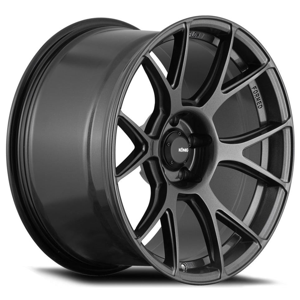 Konig Ampliform Dark Metallic Graphite - 20x11 | +50 | 5x114.3 | 73.1mm - Wheel Haven