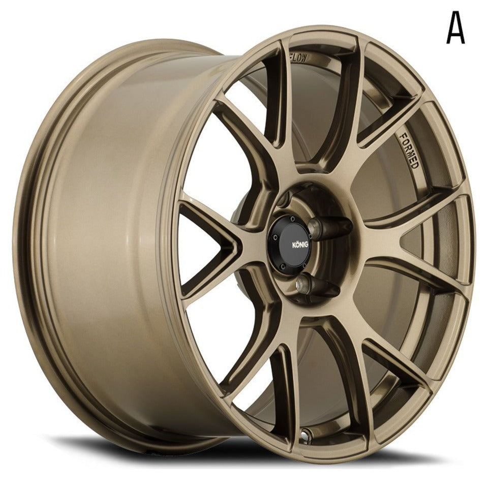 Konig Ampliform Gloss Bronze - 18x8.5 | +44 | 5x100 | 73.1mm - Wheel Haven