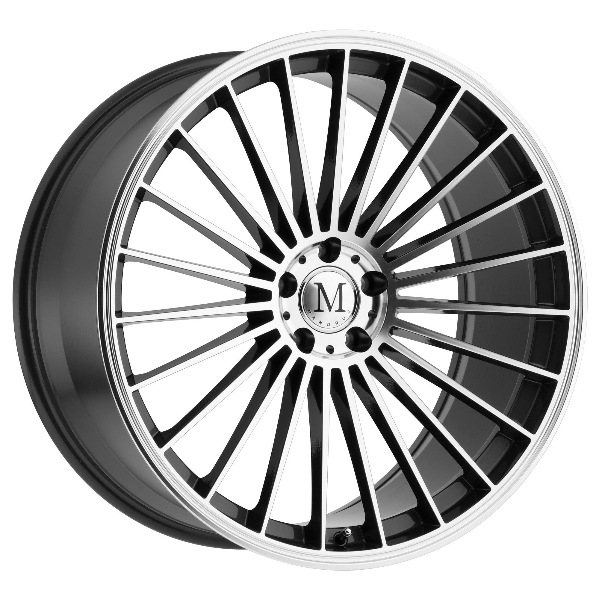 Mandrus 23 GUNMETAL W/ MIRROR CUT FACE 18x8.5 +25 5x112mm 66.6mm - Wheel Haven