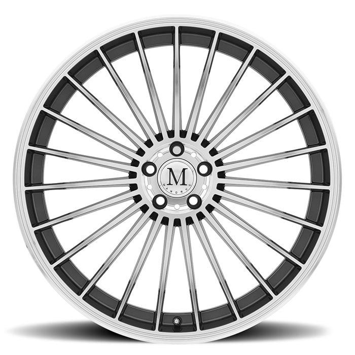 Mandrus 23 GUNMETAL W/ MIRROR CUT FACE 18x8.5 +25 5x112mm 66.6mm - Wheel Haven