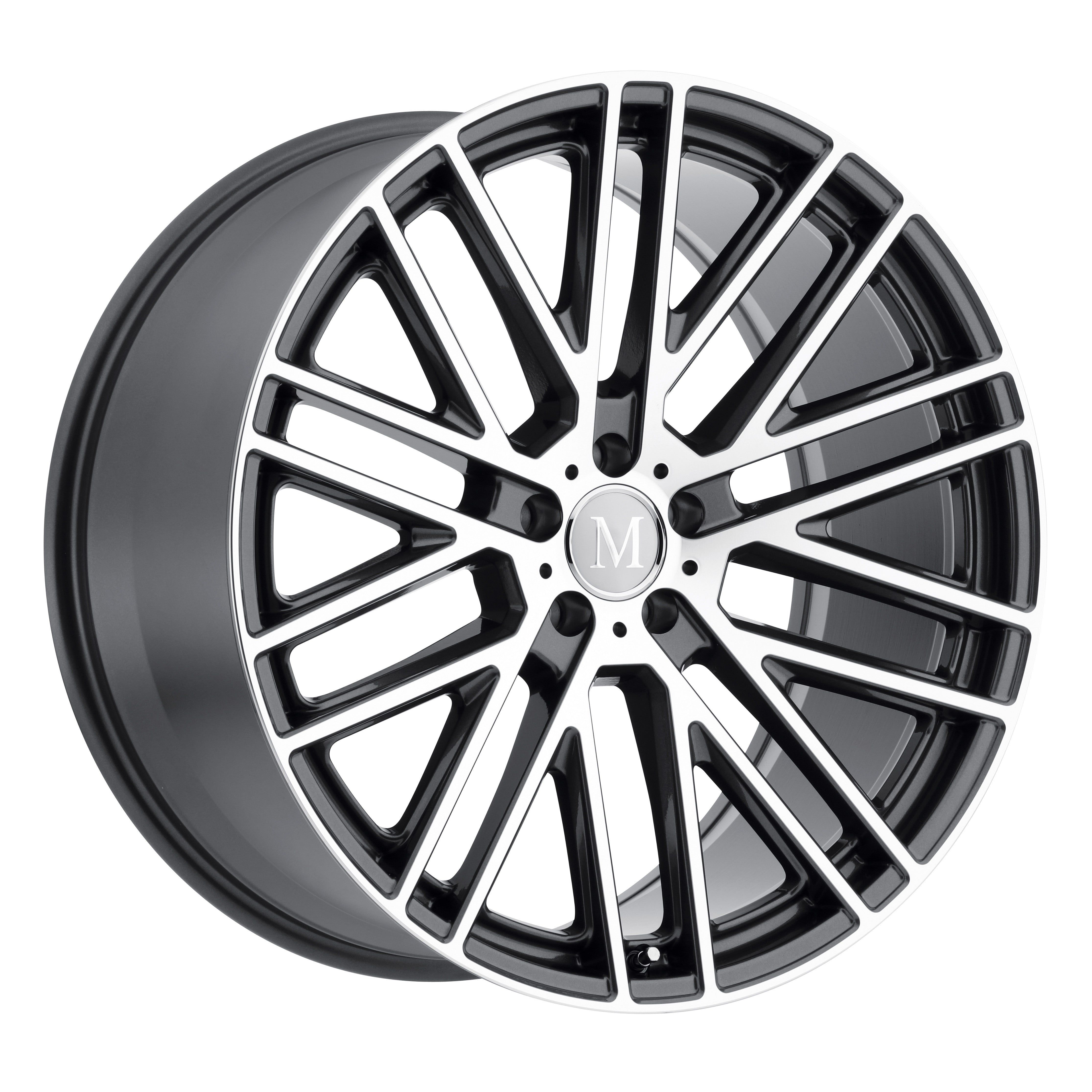Mandrus MASCHE GLOSS GUNMETAL W/ MIRROR CUT FACE 18x8.5 +32 5x112mm 66.6mm - Wheel Haven