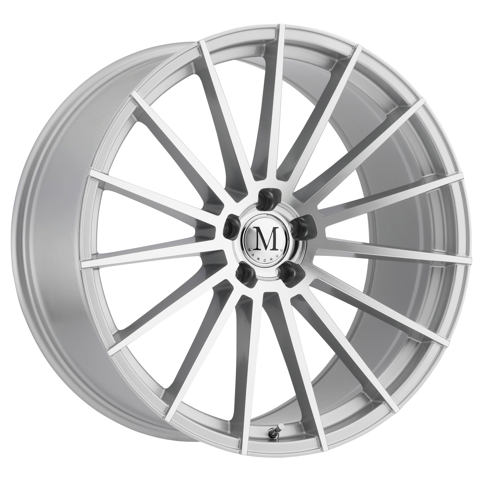 Mandrus STIRLING SILVER W/ MIRROR CUT FACE 17x8 +42 5x112mm 66.6mm - Wheel Haven