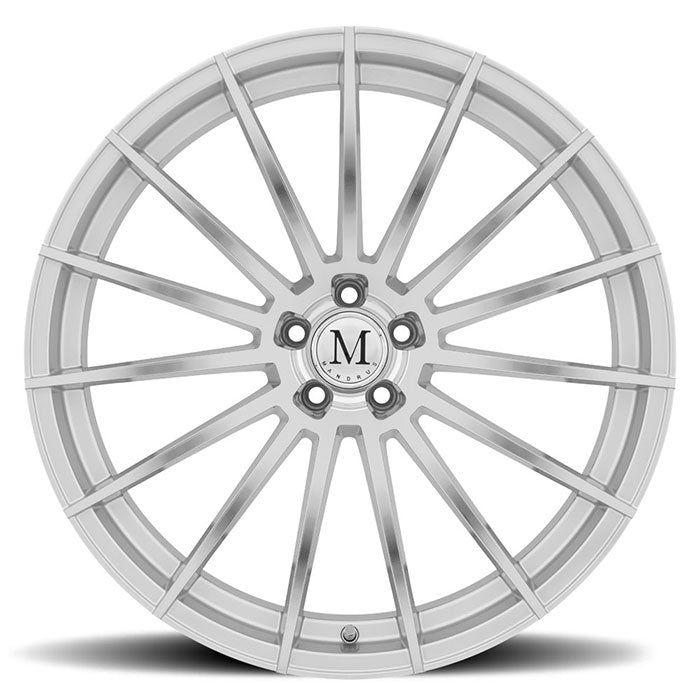 Mandrus STIRLING SILVER W/ MIRROR CUT FACE 17x8 +42 5x112mm 66.6mm - Wheel Haven