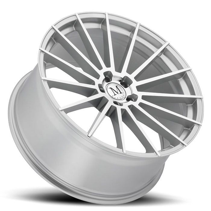Mandrus STIRLING SILVER W/ MIRROR CUT FACE 17x8 +42 5x112mm 66.6mm - Wheel Haven