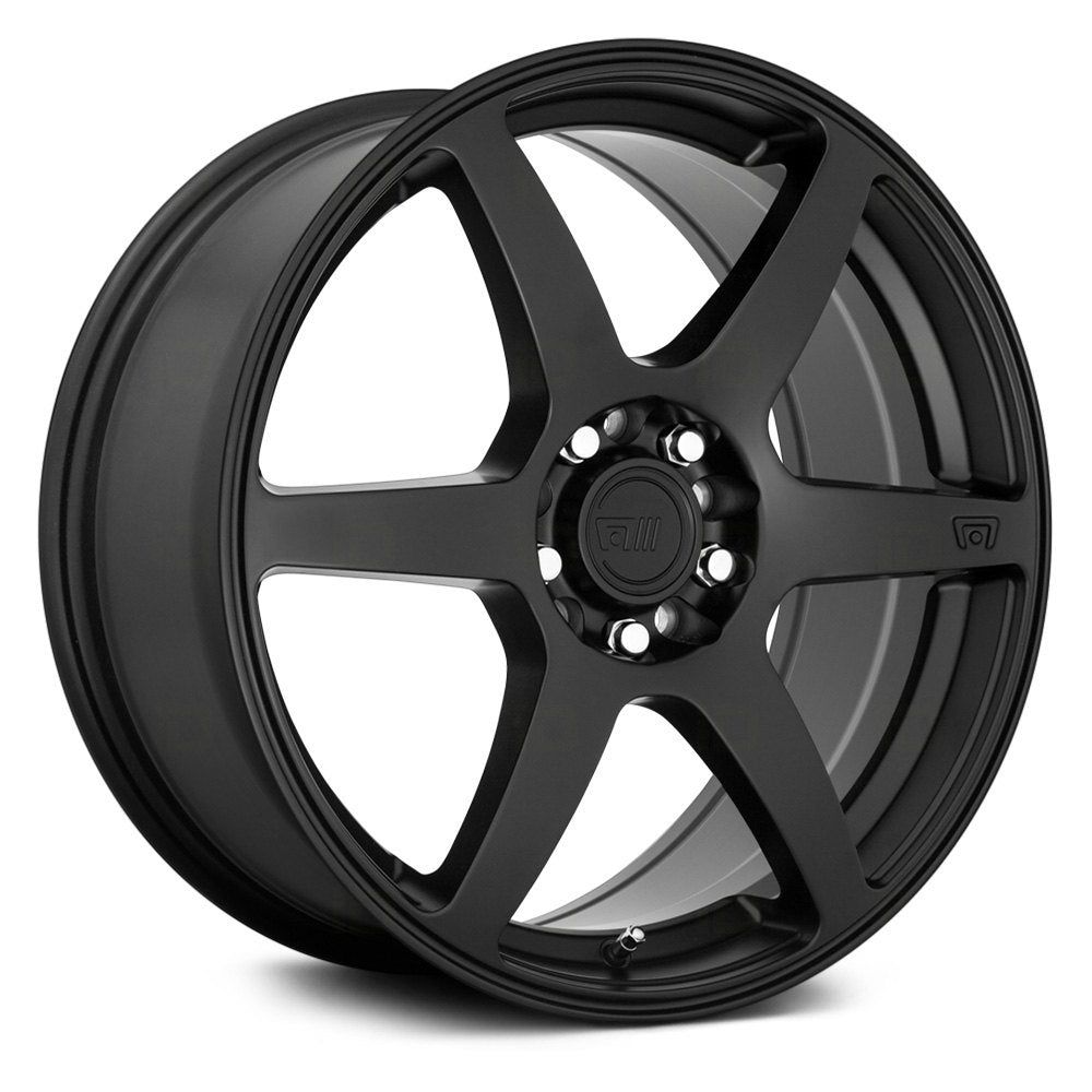 Motegi MR143 CS6 Satin Black - 15 x 6.5 | 4x100, 4x108 | +40 | 72.6mm - Wheel Haven