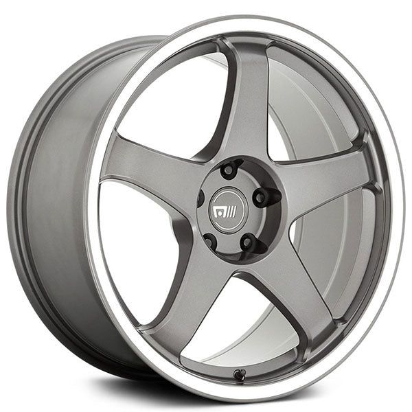 Motegi MR151 CS5 Gunmetal w/ Machined Lip - 18x8.5 | 5x108 | +42 | 63.4mm - Wheel Haven