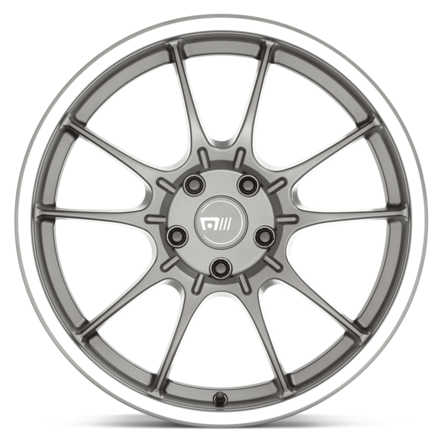 Motegi MR152 SS5 Gunmetal w/ Machined Lip - 17x8 | 4x108 | +45 | 63.4mm - Wheel Haven