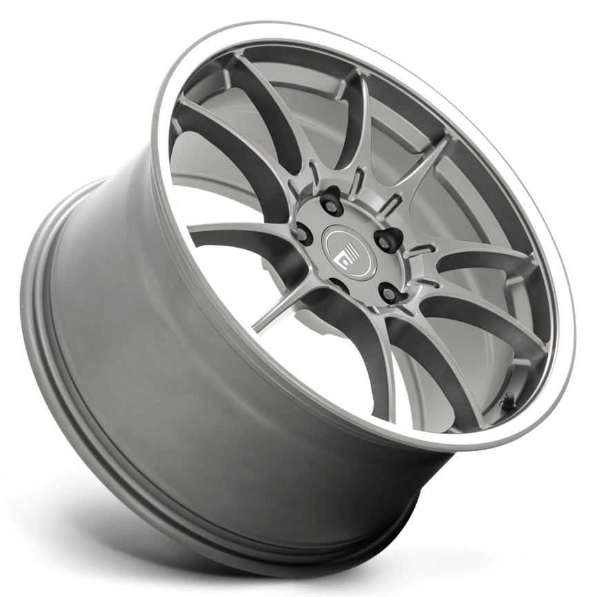 Motegi MR152 SS5 Gunmetal w/ Machined Lip - 17x8 | 4x108 | +45 | 63.4mm - Wheel Haven