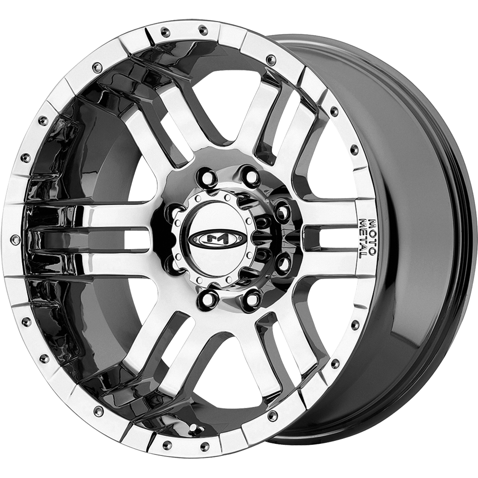 Moto Metal MO951 Chrome - 16x8 | +0 | 8x165.1 | 130.81mm - Wheel Haven