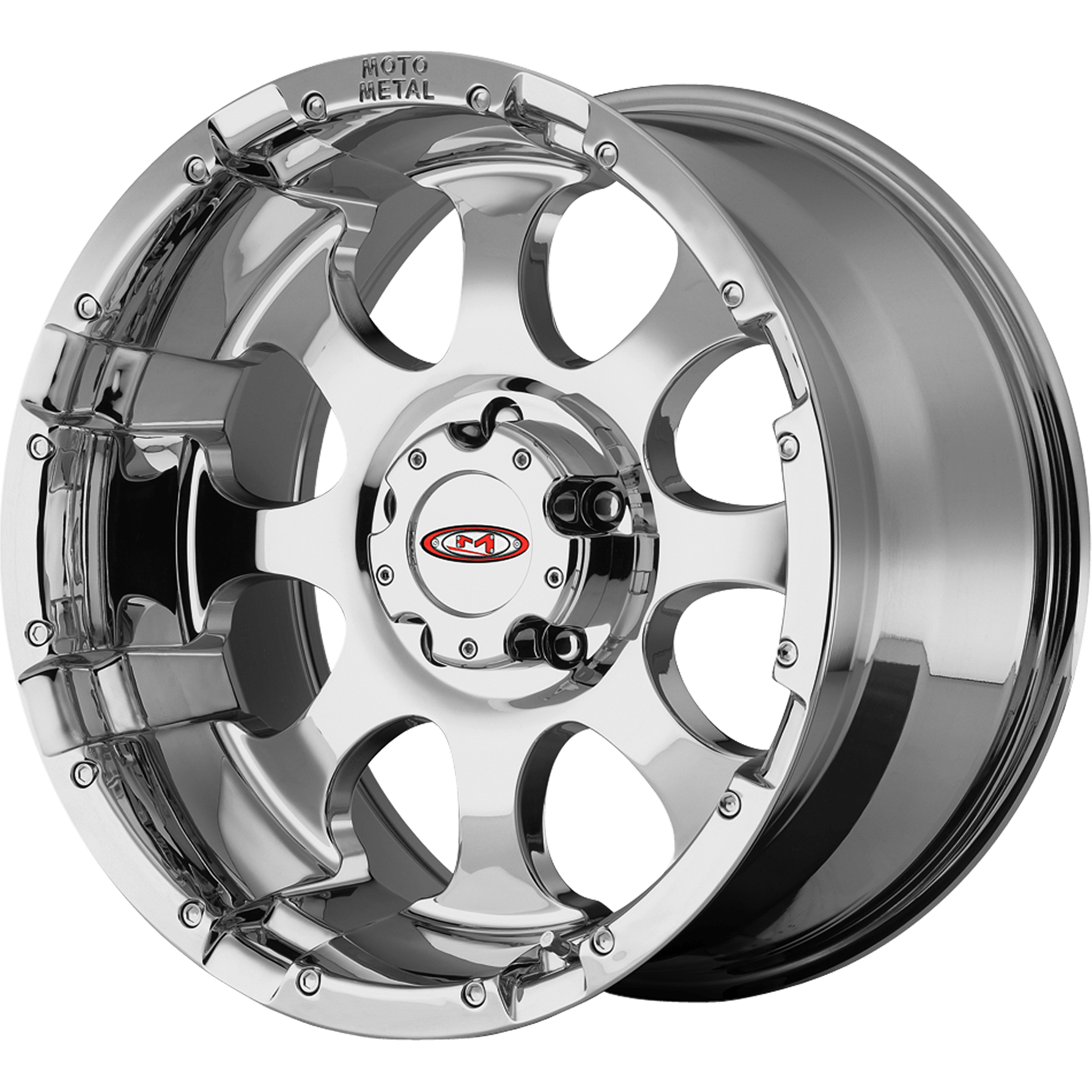 Moto Metal MO955 Chrome - 17x9 | -12 | 8x165.1 | 125.1mm - Wheel Haven