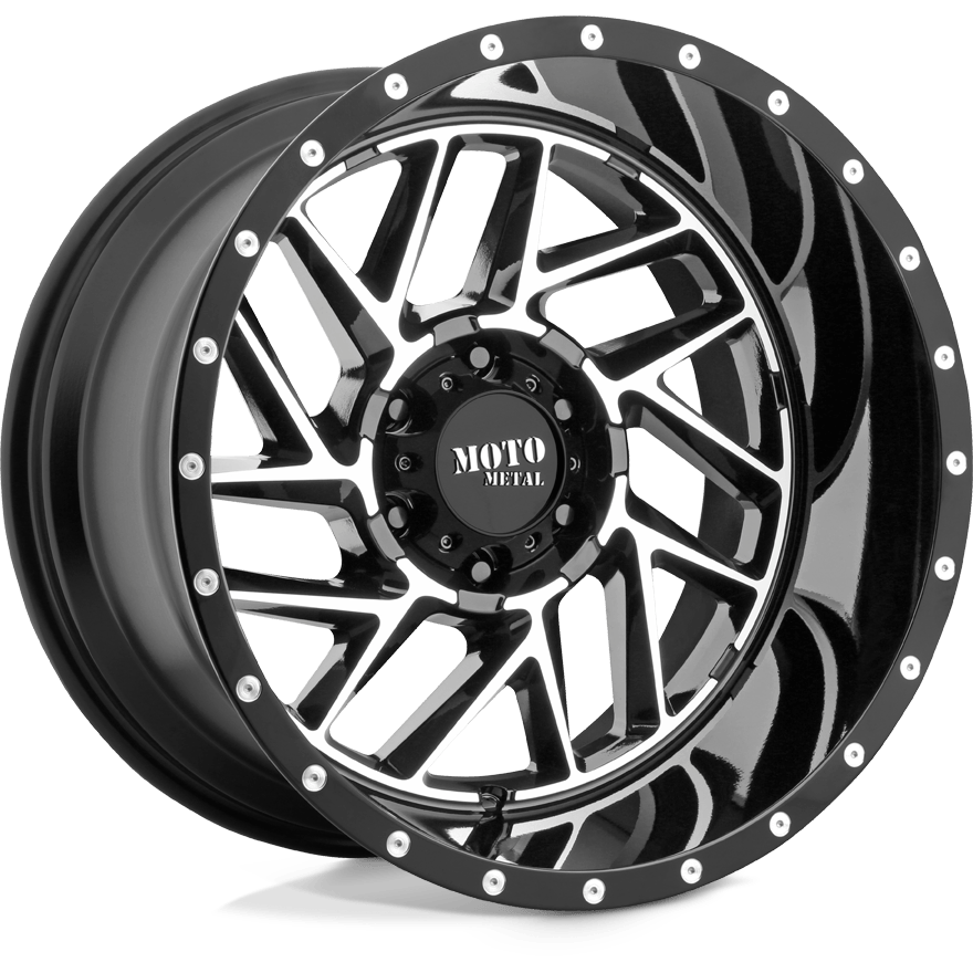 Moto Metal MO985 BREAKOUT Gloss Black Machined - 20x9 | +18 | 8x170 | 125.1mm - Wheel Haven