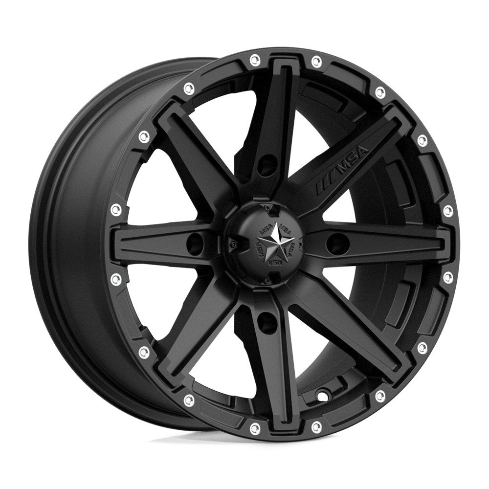 MSA Offroad Wheels M33 CLUTCH Satin Black - 14x10 | +0 | 4x110 | 86mm - Wheel Haven