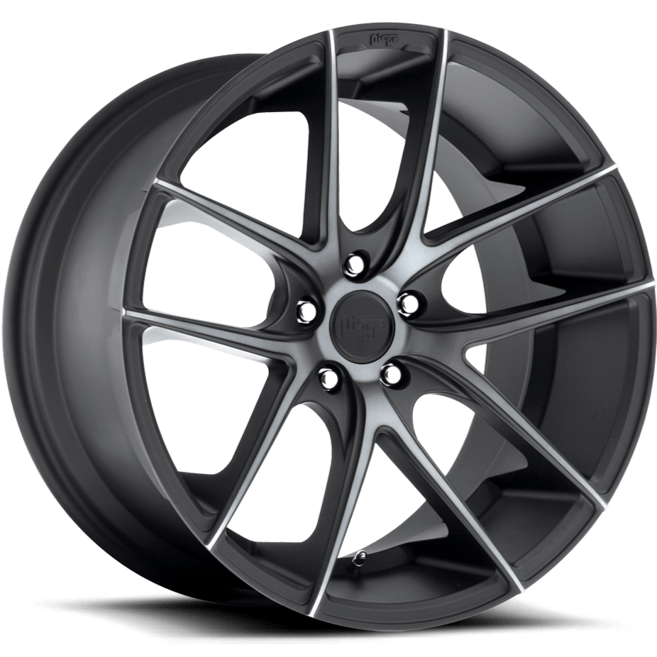 Niche M130 TARGA 18 x 8 | 5x108 | +40 | 63.4mm - Black & Machined w/ DarkTint - Wheel Haven