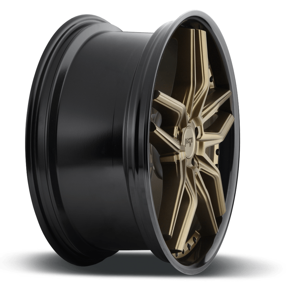 Niche M195 METHOS 20 x 9 | 5x120 | +35 | 72.6mm - Bronze w/ Gloss Black Lip - Wheel Haven