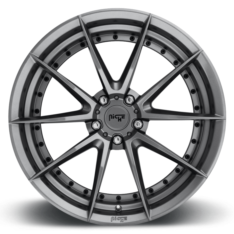 Niche M197 SECTOR 19 x 8.5 | 5x108 | +40 | 72.6mm - Gloss Anthracite - Wheel Haven