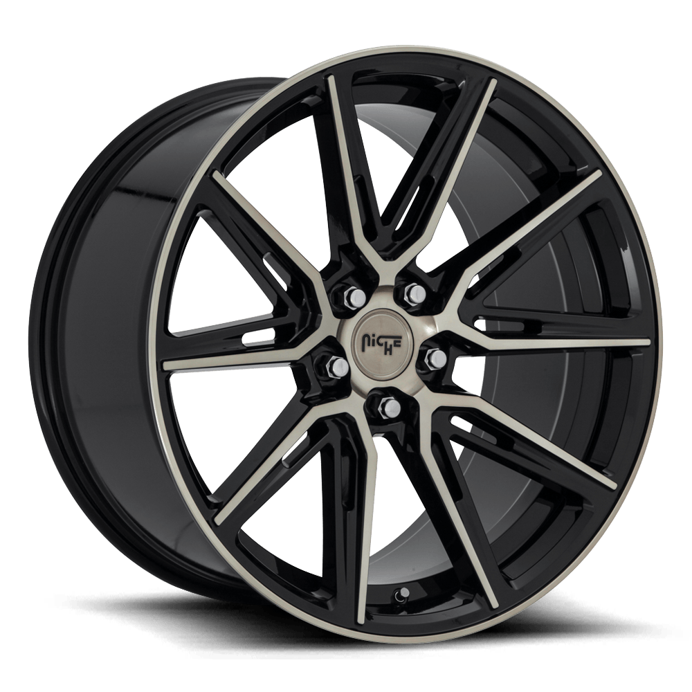 Niche M219 GEMELLO 20 x 10.5 | 5x120 | +40 | 72.6mm - Gloss Black & Machined DDT - Wheel Haven