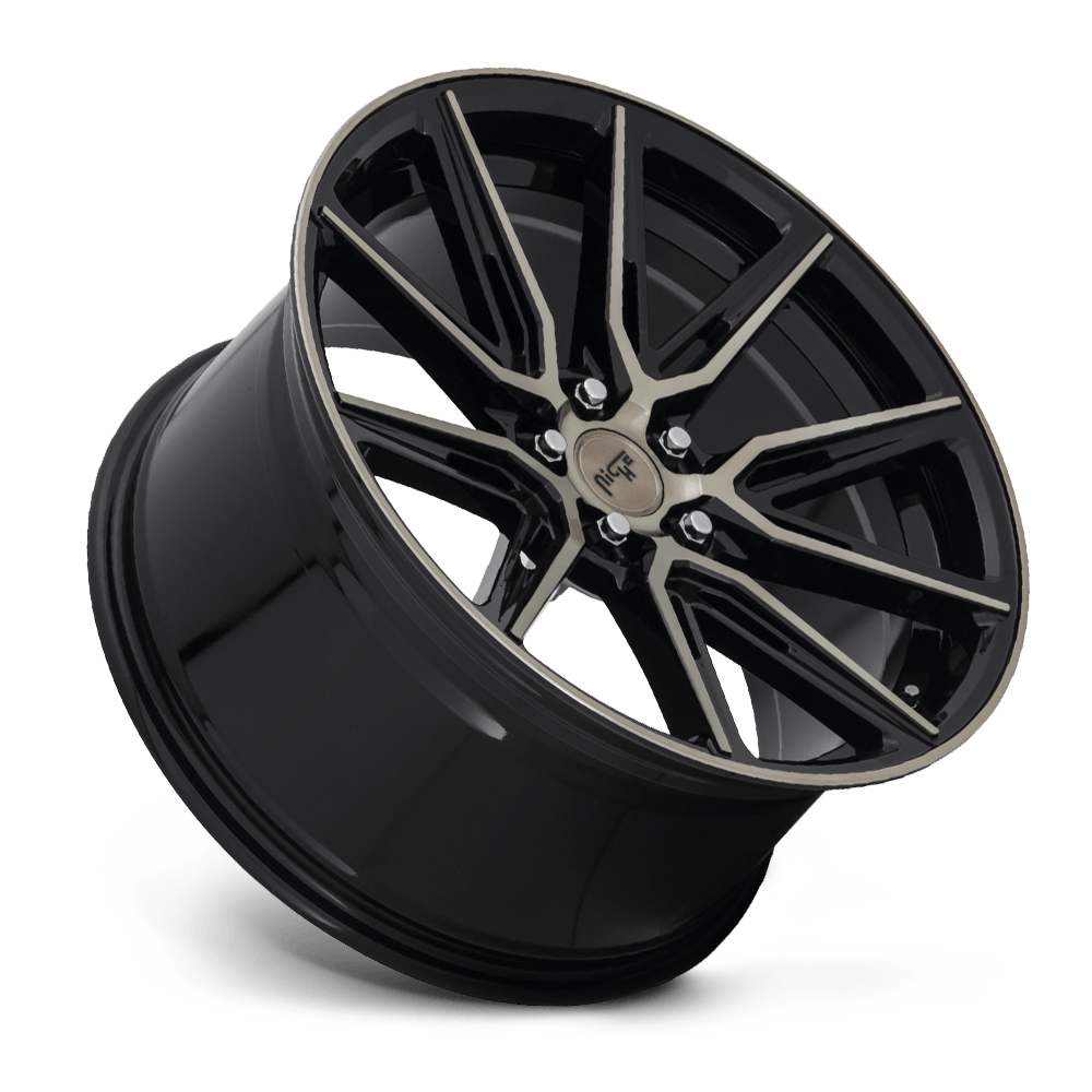 Niche M219 GEMELLO 20 x 9 | 5x115 | +18 | 71.5mm - Gloss Black & Machined DDT - Wheel Haven