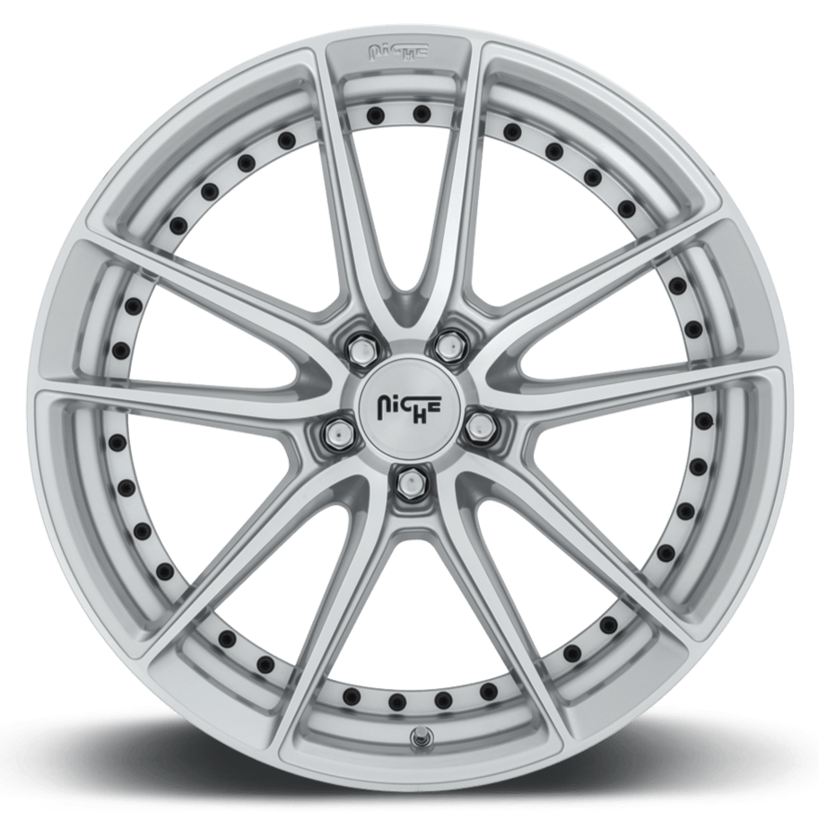 Niche M221 DFS 22 x 10.5 | 5x120 | +40 | 74.1mm - Silver & Machined - Wheel Haven