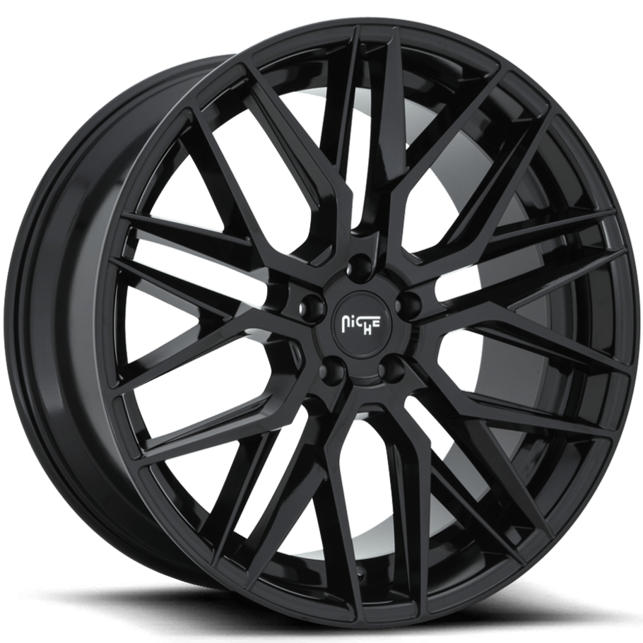 Niche M224 GAMMA 22 x 10.5 | 5x130 | +35 | 84.1mm - Gloss Black - Wheel Haven