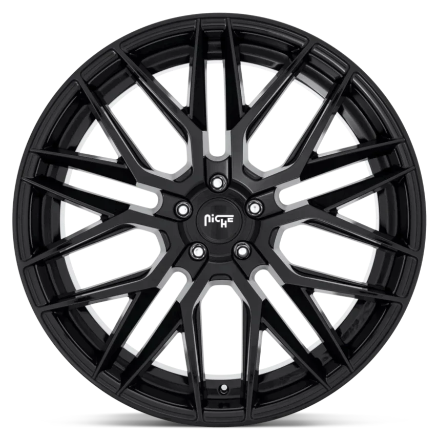 Niche M224 GAMMA 22 x 10.5 | 5x130 | +35 | 84.1mm - Gloss Black - Wheel Haven