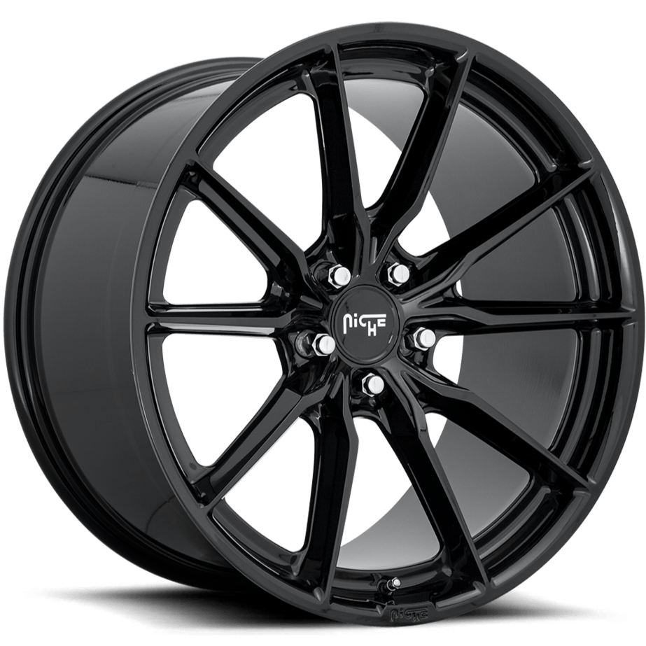 Niche M240 RAINIER 18 x 8 | 5x120 | +40 | 72.6mm - Gloss Black - Wheel Haven