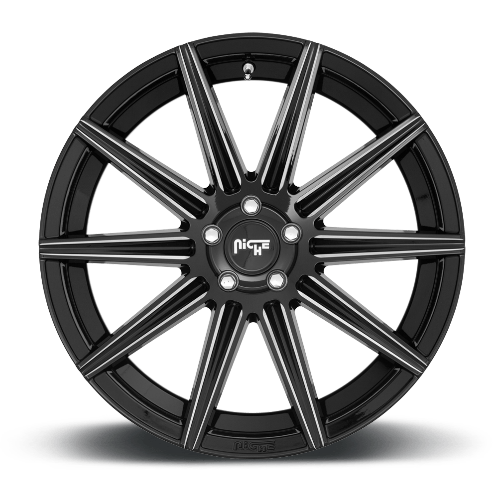 Niche M243 TIFOSI 20 x 10.5 | 5x120 | +35 | 72.6mm - Gloss Black & Milled - Wheel Haven