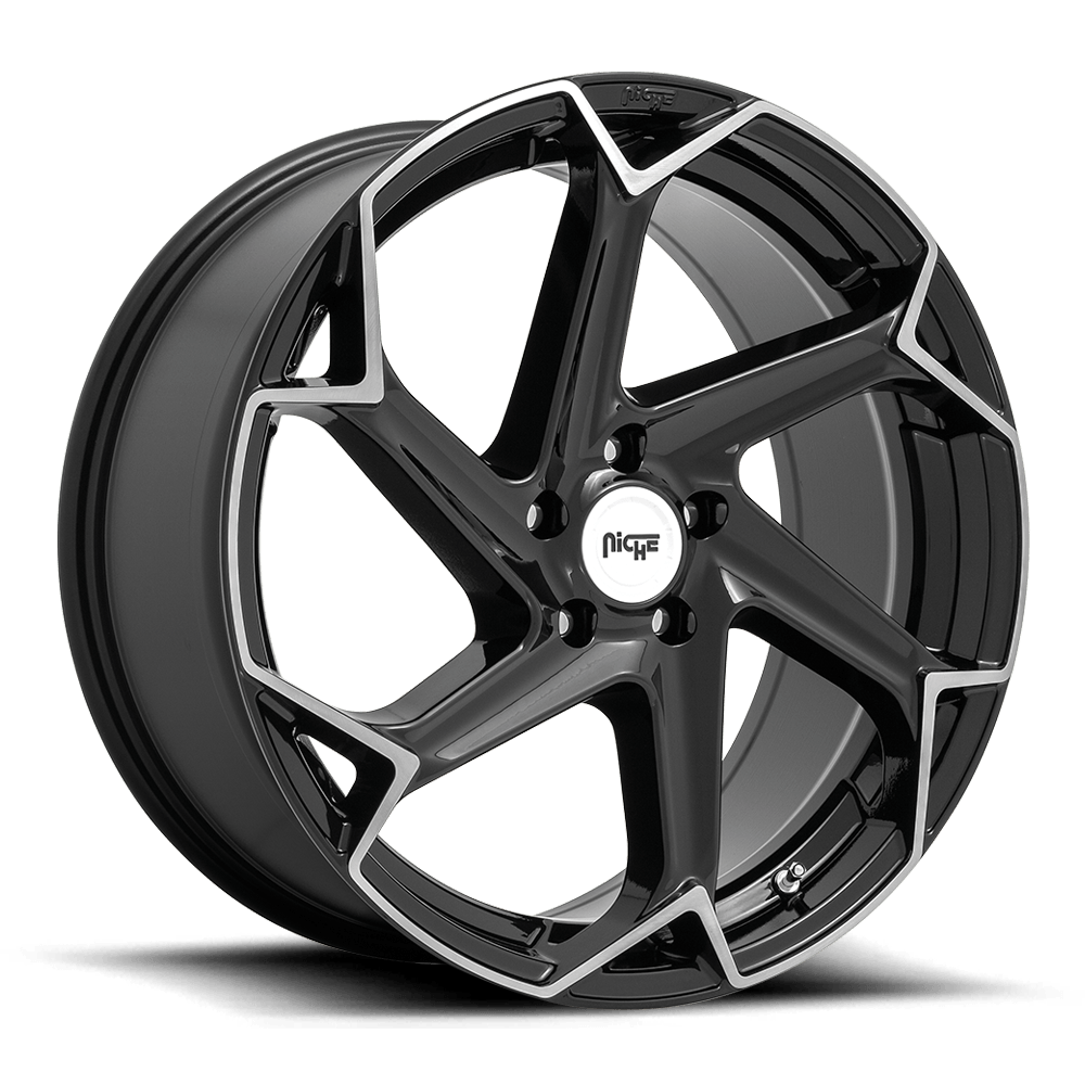 Niche M255 FLASH 20 x 9 | 5x114.3 | +35 | 72.6mm - Gloss Black w/ Brushed Face - Wheel Haven