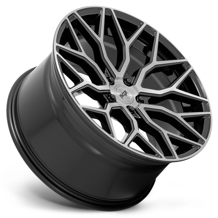 Niche M262 MAZZANTI 19 x 8.5 | 5x112 | +42 | 66.6mm - Gloss Black w/ Brushed Face