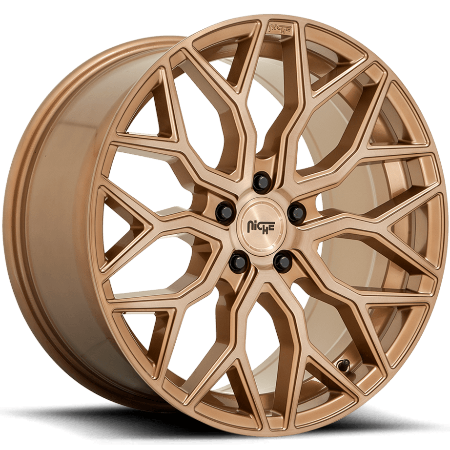 Niche M263 MAZZANTI 19 x 8.5 | 5x112 | +25 | 66.6mm - Platinum Bronze w/ Brushed Bronze Tint - Wheel Haven