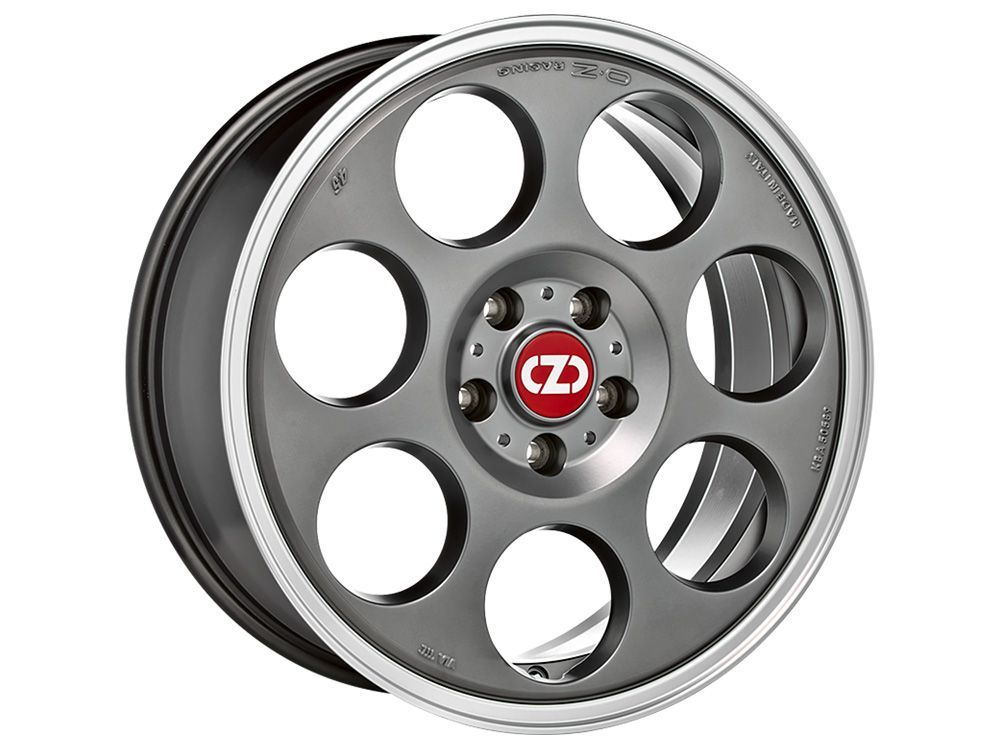 OZ Racing ANNIVERSARY 45 Black w/ Diamond Lip 17x7 +48 5x100mm Custom - Wheel Haven