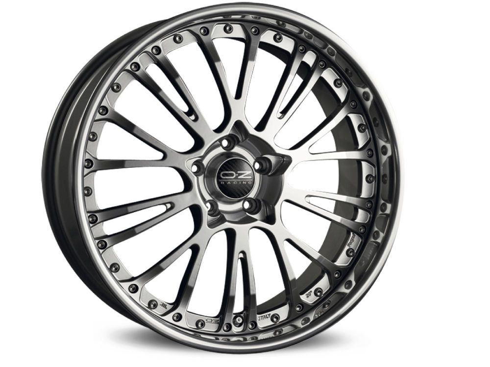 OZ Racing BOTTICELLI III Crystal Titanium 22x11 +30 5x112mm Custom - Wheel Haven