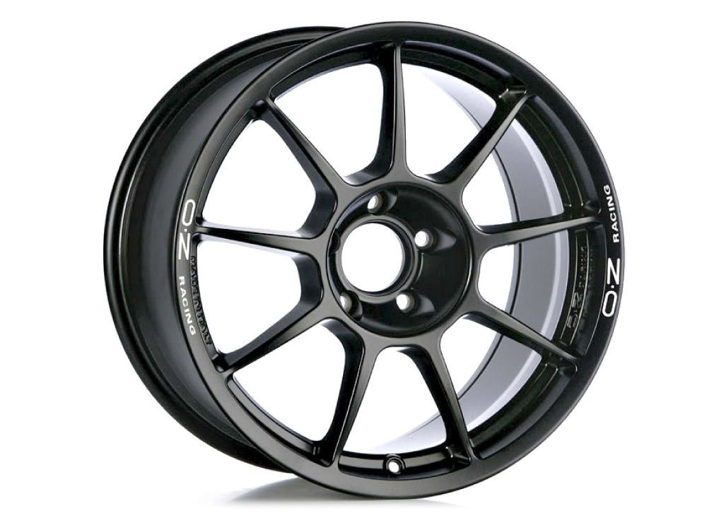 OZ Racing CHALLENGE HLT Matte Black w/ White Lettering 18x8.5 +55 5x120.65mm 70.2mm - Wheel Haven