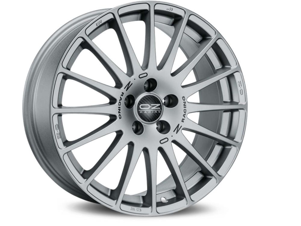 OZ Racing SUPERTURISMO GT Matte Grey w/ Black Lettering 19x8 +48 5x112mm Custom - Wheel Haven