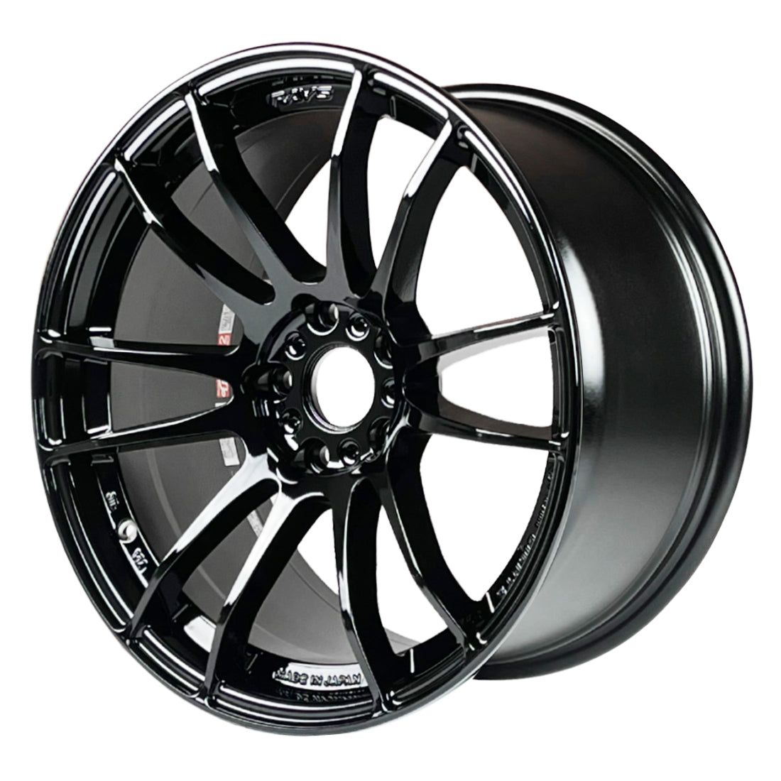 RAYS gramLIGHTS 57XR Gloss Black - 18x9.5 | +38 | 5x114.3 | 73.1mm | Face-2