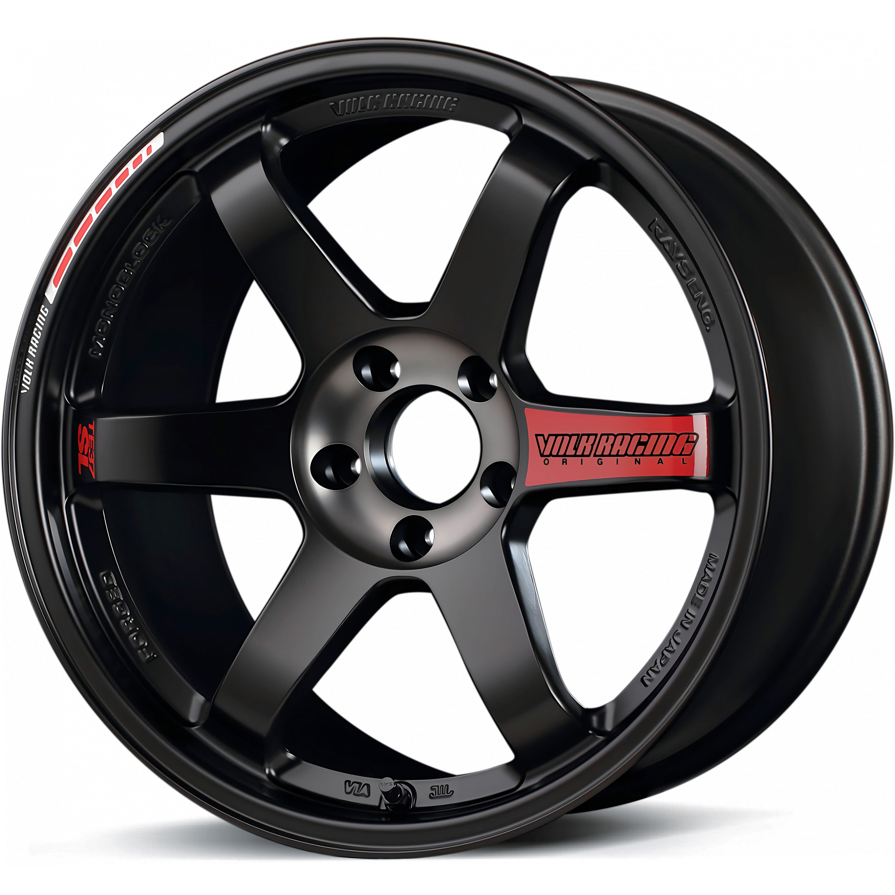 RAYS Volk Racing TE37SL Black Edition III Pressed Black Clear/Rim REDOT (PR) - 19x8.5 | +32 | 5x114.3 | 73.1mm