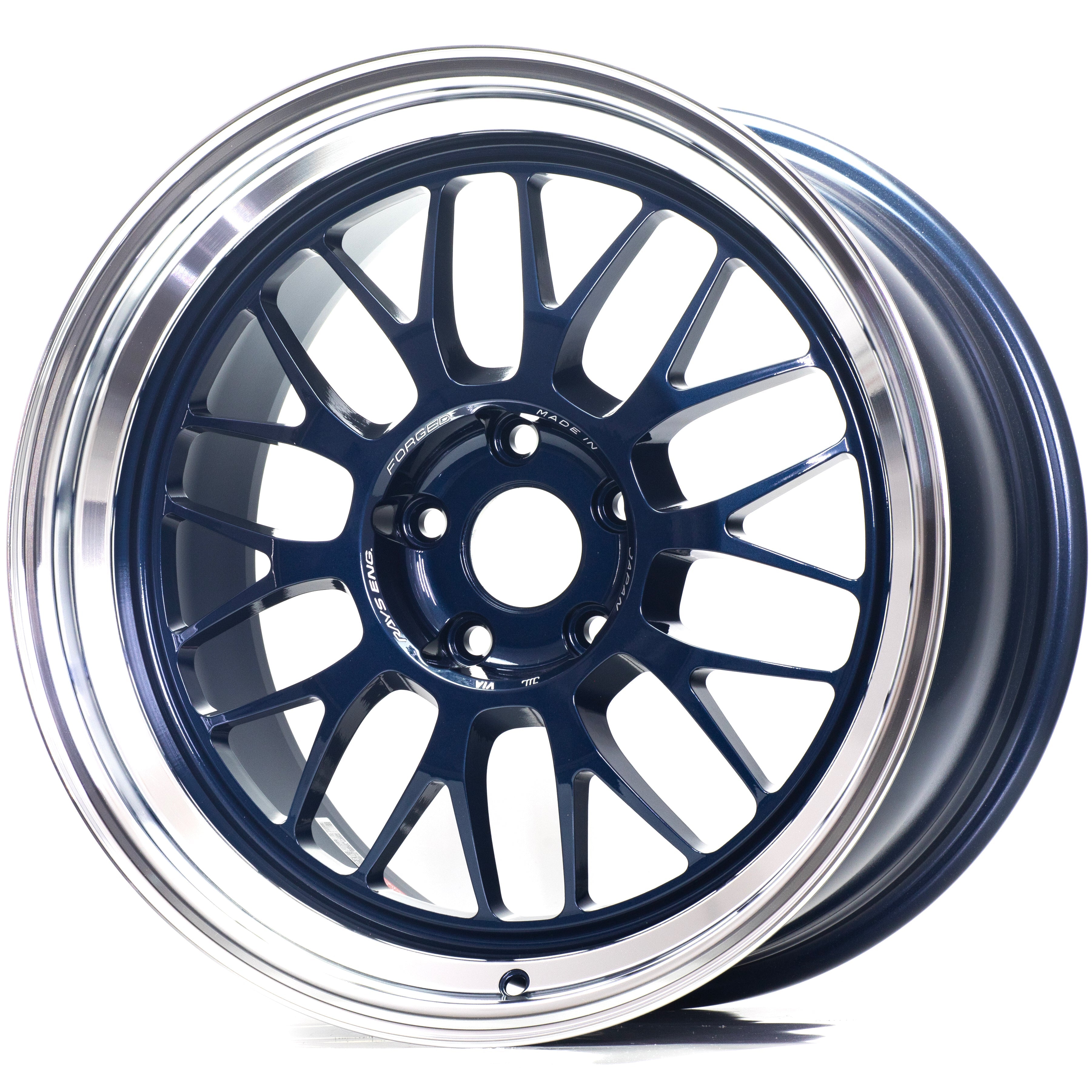 RAYS Volk Racing 21A MAG Blue / Rim DC - 18x9.5 | +20 | 5x112 | 66.6mm | Face-2