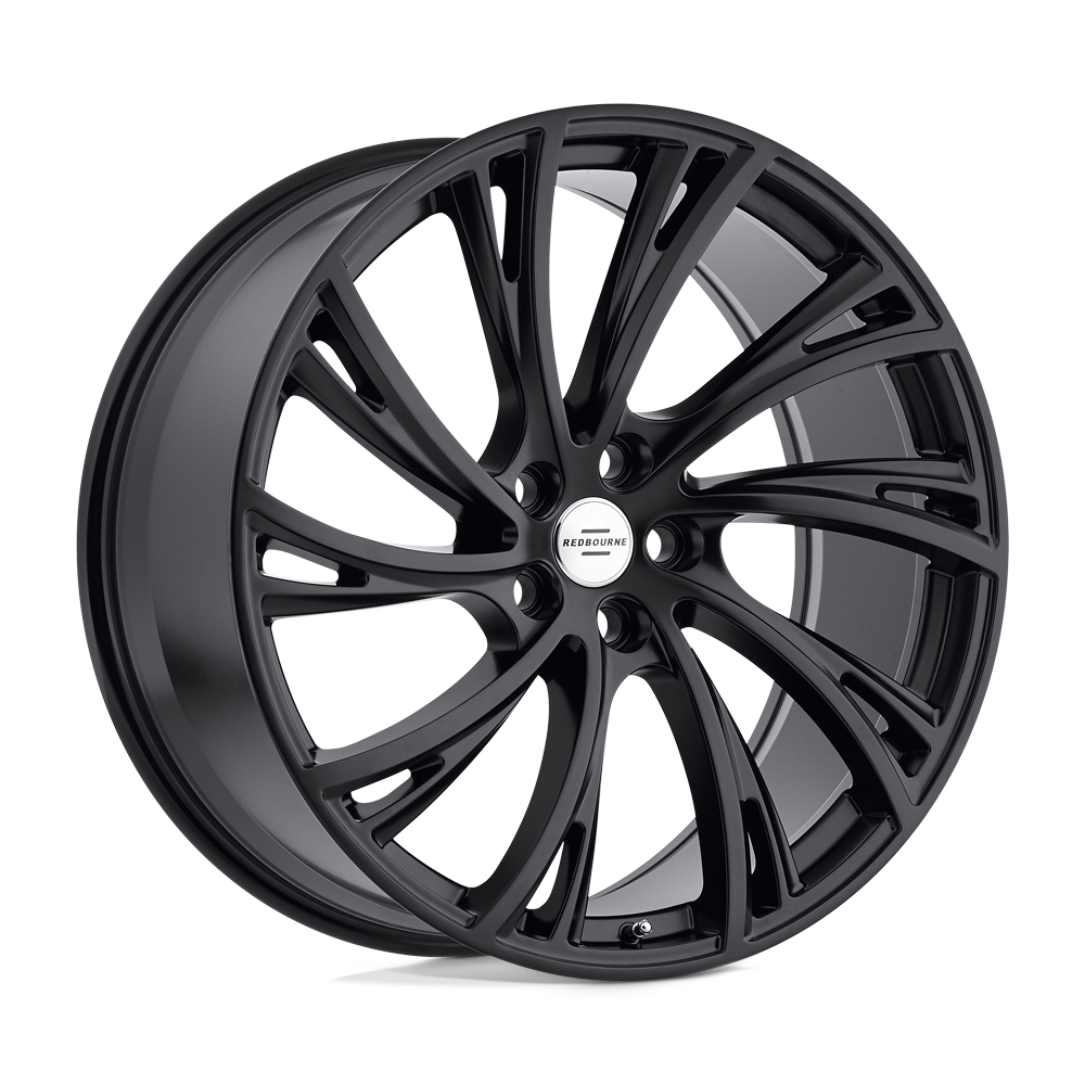 RedBourne NOBLE Double Black - Matte Black w/ Gloss Black Face - 22x10 | +37 | 5x120 | 72.56mm