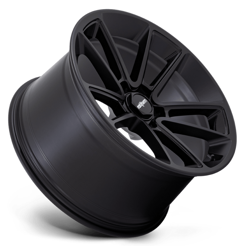 Rotiform R194 BTL Matte Black w/ Black Cap - 22x10 | +30 | 5x112 | 66.6mm - Wheel Haven