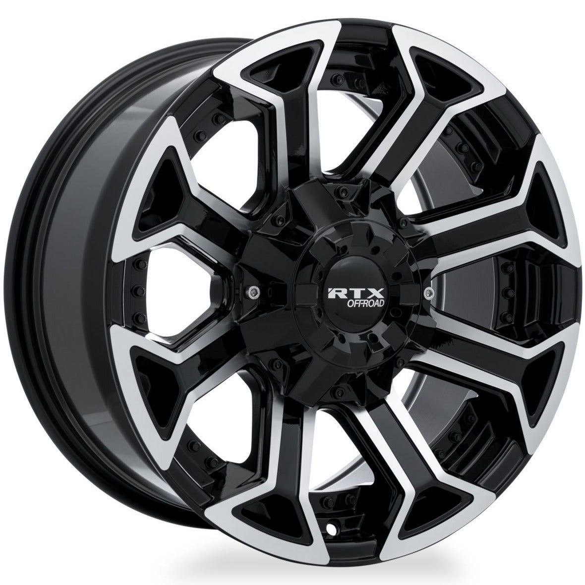 RTX Peak Gloss Black Machined - 18x9 | +18 | 8x170 | 125mm - Wheel Haven