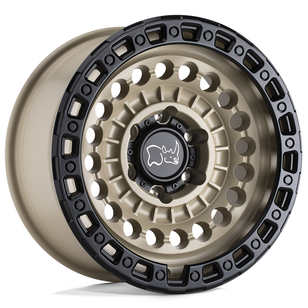 Black Rhino SENTINEL Desert Sand w/ Black Ring - 20x9.5 | +12 | 8x180 | 124.2mm