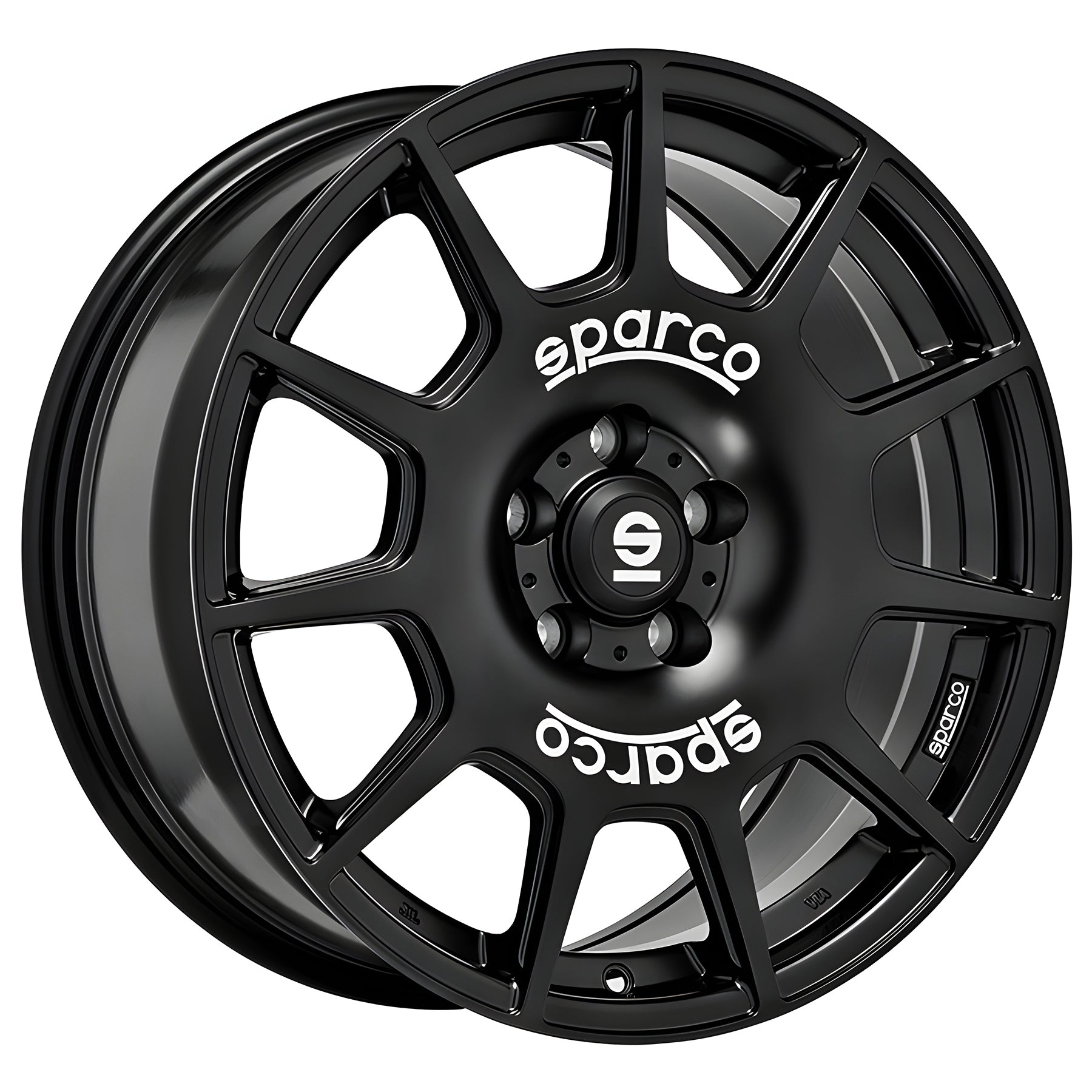 Sparco TERRA Matte Black White Lettering - 17x7.5 | +45 | 5x114.3 | 73mm