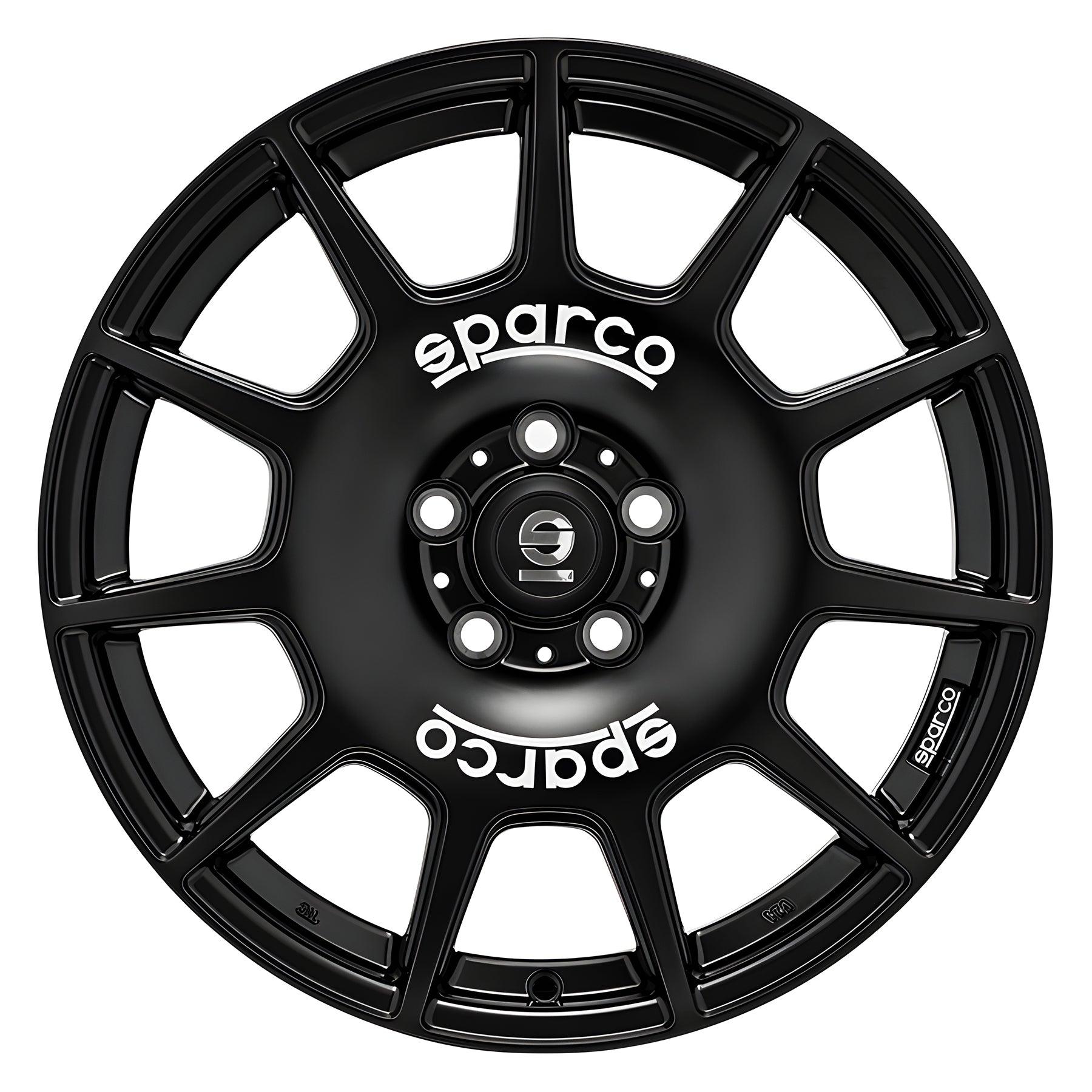 Sparco TERRA Matte Black White Lettering - 17x7.5 | +45 | 5x114.3 | 73mm