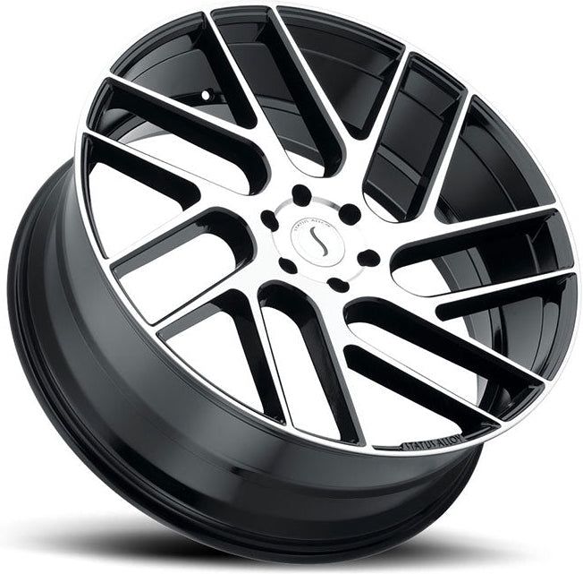 Status Juggernaut Gloss Black w/ Machined Face - 20x9 / +20 / 5x150 / 110.1mm - Wheel Haven