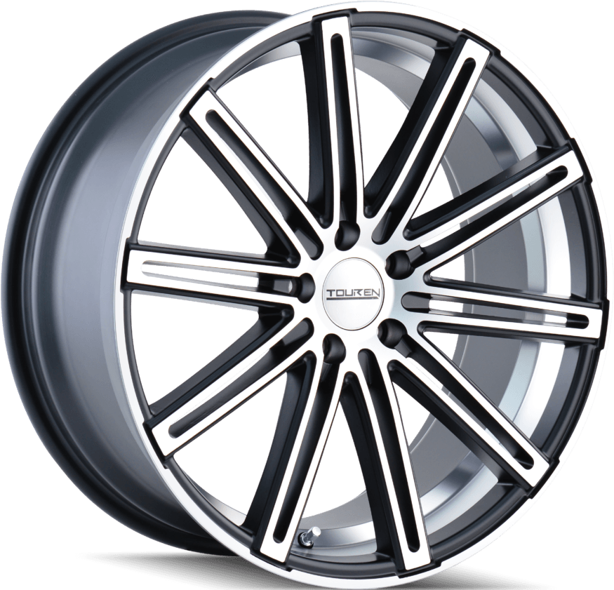 Touren TR40 Matte Black/machined Face/machined Undercut 20x9.5 +35 5x114.3mm 72.6mm - Wheel Haven
