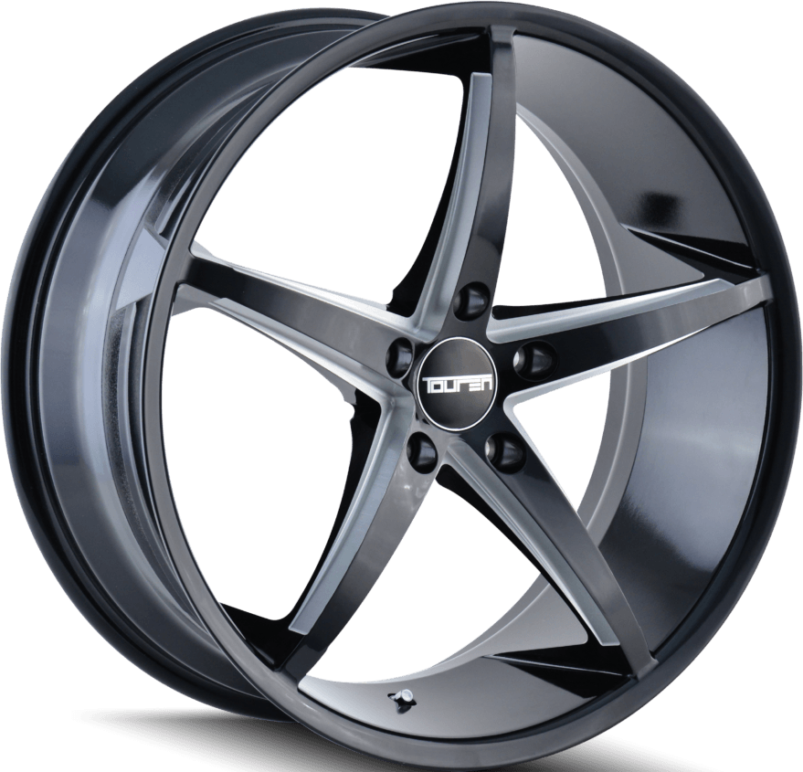 Touren TR70 Black/milled Spokes 20x10 +40 5x114.3mm 72.6mm - Wheel Haven