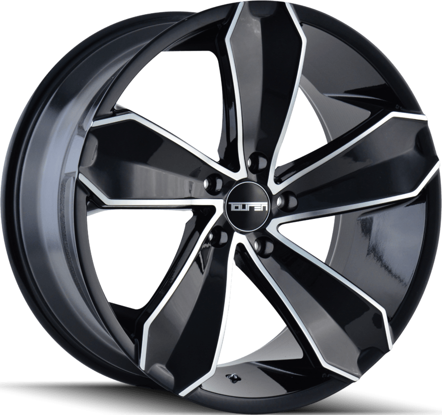 Touren TR71 Gloss Black/machined Face 18x8 +20 5x120mm 74.1mm - Wheel Haven