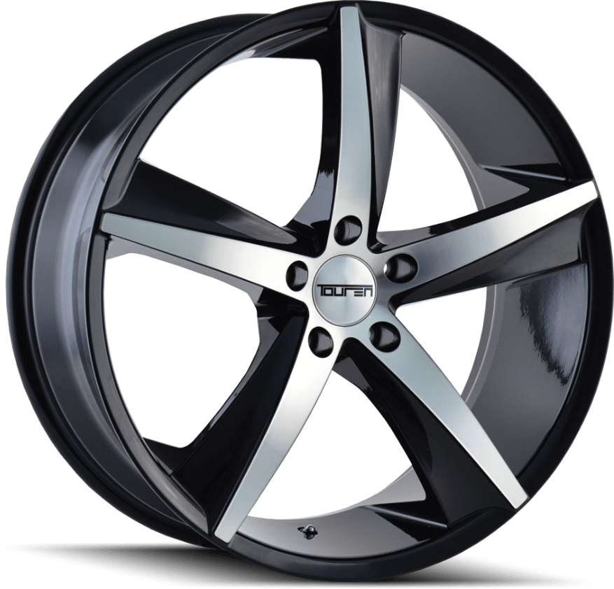 Touren TR72 Gloss Black/machined Face 17x7.5 +40 5x114.3mm 72.6mm - Wheel Haven