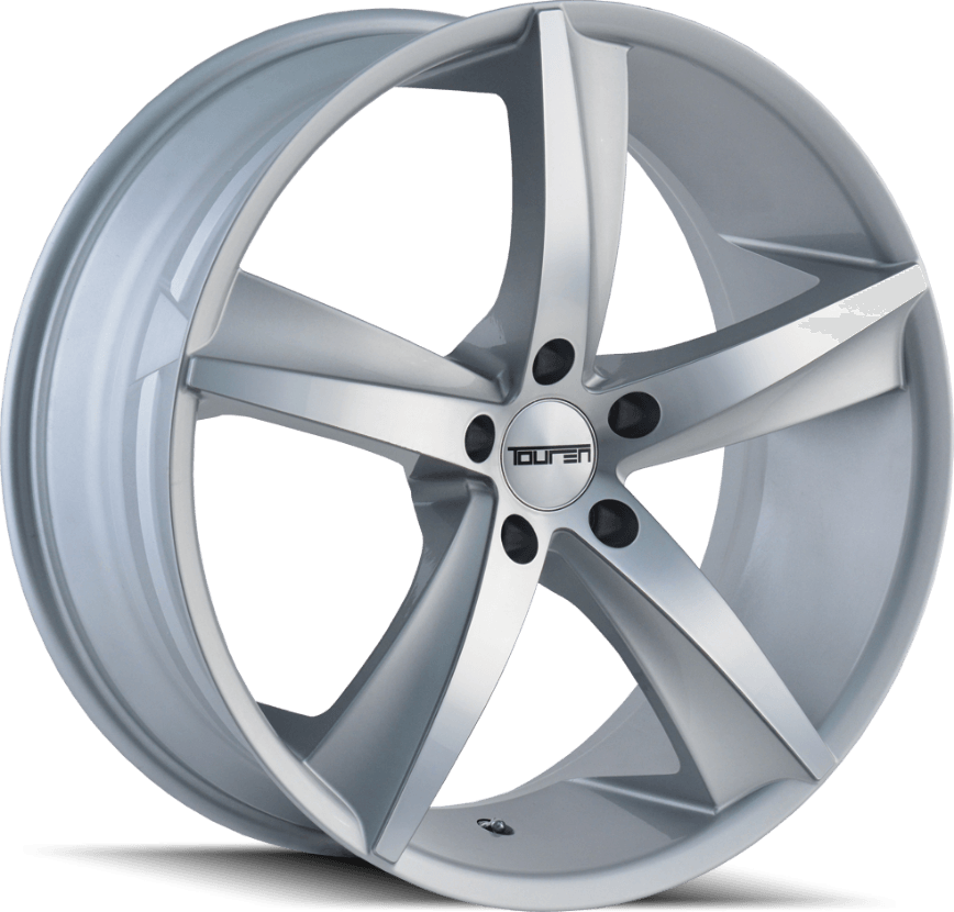 Touren TR72 Gloss Silver/machined Face 20x8.5 +35 5x114.3mm 72.6mm - Wheel Haven